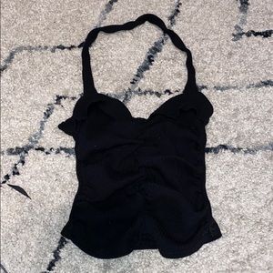 Black crop top